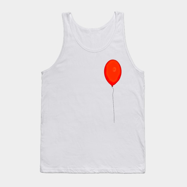 Red Ballon Tank Top by Eshka